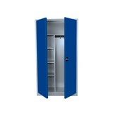 thumbnail of Lüllmann® Mehrzweckschrank mit Flügeltüren, 1950 x 925 x 422 mm, lichtgrau/enzianblau