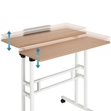 thumbnail of Arbeitstisch / Schreibtisch WORKSTATION I 80 x 60 cm weiß / eiche hjh OFFICE