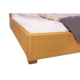 thumbnail of Loombett Korbbett Doppelbett Honigfarben aus Loom-Geflecht 160 x 200 cm TUNIS