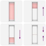 thumbnail of vidaXL Plissee Rosa 65x200 cm Stoffbreite 64,4 cm Polyester