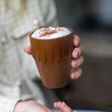 thumbnail of Koziol Becher Cappuccino Connect Organic Deep Blue