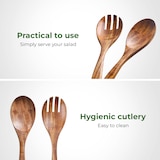 thumbnail of Dayshake Salatbesteck aus Holz 2-teilig - Luxuriöses Salatbesteck - Nachhaltiges Salatbesteck - Salatbesteck - Spülmaschinenfest