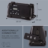thumbnail of Patagonia DAB+ Outdoor-Radio DAB / DAB+ / FM Kurbelaufladung USB   SOS-Alarm wasserdicht Schwarz
