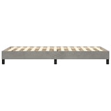thumbnail of vidaXL Boxspringbettgestell Hellgrau 100x200 cm Samt