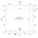 thumbnail of Chefgastro Kühl- und Frierzelle BxTxH 2100x2100x2010mm