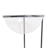 thumbnail of Danieli - Bancarella Espositore da Terra con Cesto Trasparente, Base in Metallo Cromato Lucido e Porta Avvisi