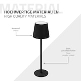 thumbnail of ML-Design LED Tischlampe kabellos Schwarz Ø10x36cm, Akku Nachttischlampe mit Touch, 4 Stufen dimmbar, Warmweißes Licht, USB-C Ladefunktion, Metall