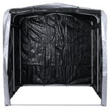 thumbnail of Gerätehaus HWC-N61, Gartenschuppen Geräteschuppen Gartenhaus, Alu UV-Schutz wasserfest, 201x201x201cm ~ silber