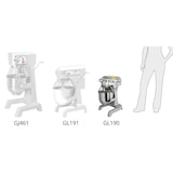 thumbnail of Buffalo 9ltr aanrecht planetaire mixer