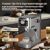 thumbnail of Barista Siebträgermaschine 20 Bar – Kaffeemaschine mit Manometer, Edelstahl-Design, schnellem Aufheizsystem & Profi Milchaufschäumer für Zuhause