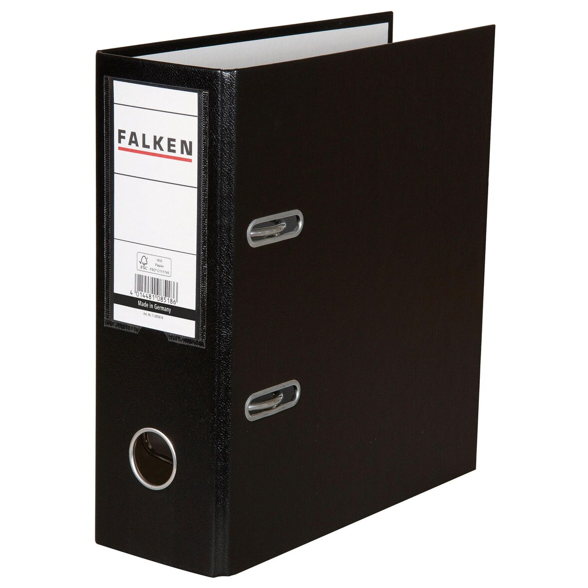 Falken 11285616 10x PP-Ordner A5 hoch, Rücken 80mm - Schwarz