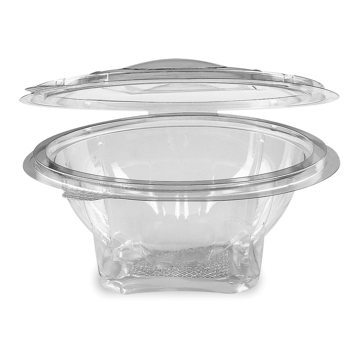 250x Rundbecher klar mit Deckel 500 ml (PET)