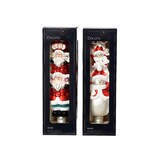thumbnail of Christbaumspitze Glas 31cm 1 Stück sortiert - rot / weiß