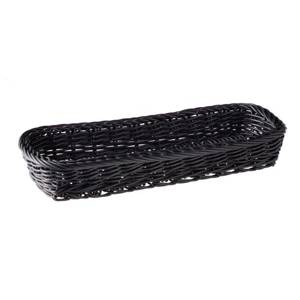 APS ECONOMIC Besteckständer/ Besteckbehälter, Polypropylen, 27 x 10 cm, H: 4,5 cm, schwarz, spülmaschinengeeignet