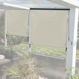 thumbnail of Tenda da sole verticale HWC-F42, tenda da sole verticale, schermo privacy per esterni, tessuto protezione UV 50 ~ 250x180cm, crema-beige
