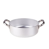 thumbnail of Pentole Agnelli casseruola bassa ø 26 professionale, in alluminio puro, 2 manici inox