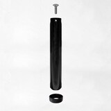 thumbnail of Pacco di 4 piedi di ricambio per reti a listelli, fasce larghe e tavole, gambe letto in ferro con ferramenta altezza 30cm