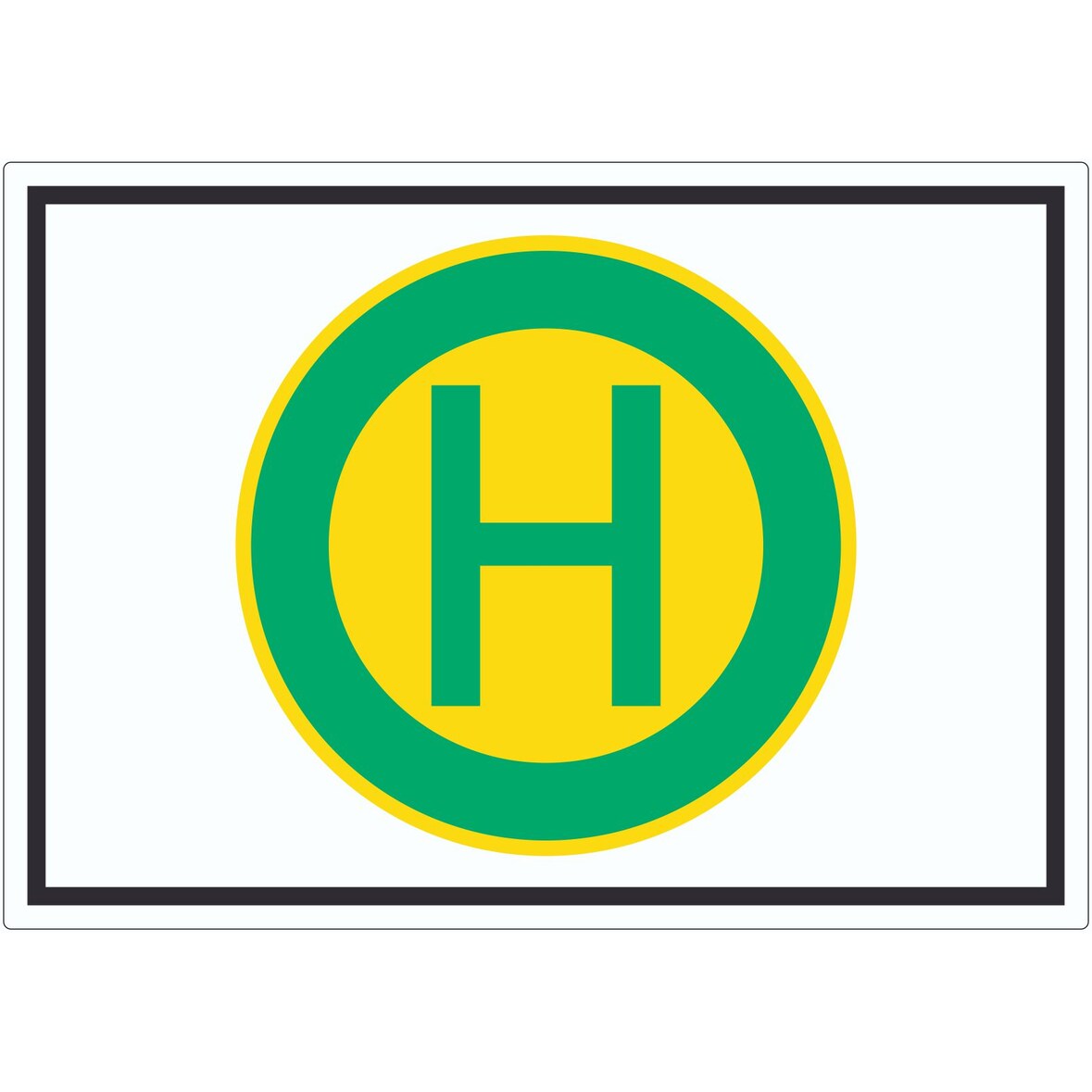 Aufkleber Haltestelle Symbol A5 (148x210mm)