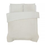 thumbnail of DoubleDry Dekbedovertrek Teddy Fleece - Lits Jumeaux 240x220 cm + 2 Kussenslopen - Zacht & Huidvriendelijk - Ecru