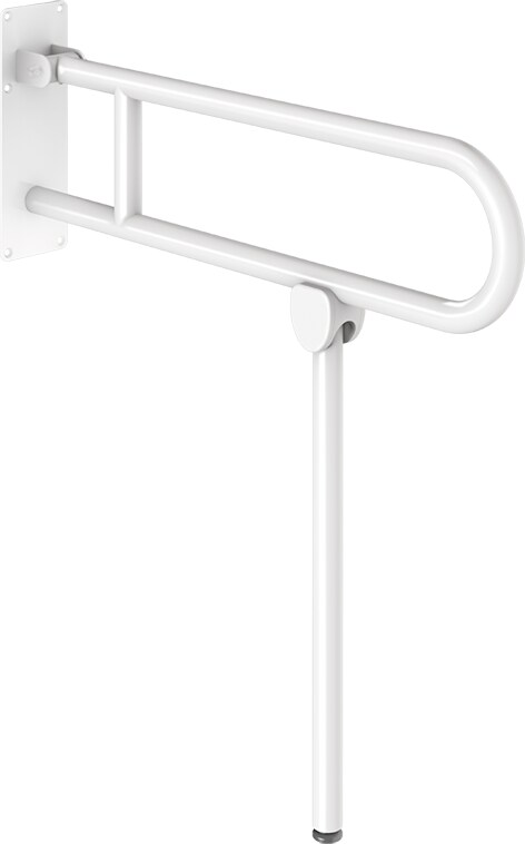 Delabie Stützklappgriff m. Fuß Basic D32 L760 pulverbeschichtet weiß