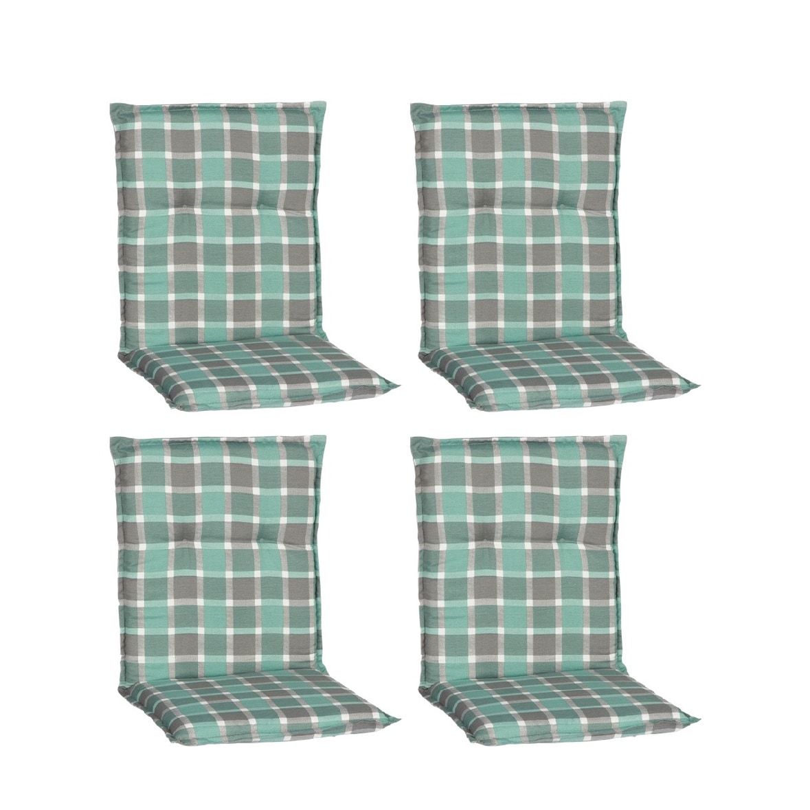 beo Niederlehner 4er Set Büsum M133 karo türkis