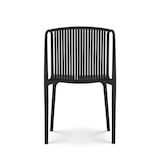 thumbnail of Silla de jardín o terraza negra en resina de polipropileno