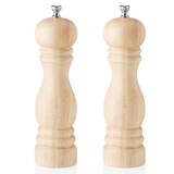 thumbnail of Salzmühle und Pfeffermühle natur lackiert, 20 cm, Holz, Classic Mill 2 tlg. Set