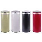 thumbnail of Poubelle de cuisine automatique 42L SOHO Rouge mat en acier INOX avec cerclage