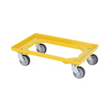 thumbnail of Chariot transport - Plastique - 250kg - 600x400x87mm - Jaune - TR - Saro