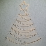 thumbnail of LED Tannenbaum Metallbaum beleuchtet Wanddeko Weihnachtsdeko 1,5m für Außen