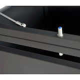 thumbnail of 3er Mülltonnenverkleidung HWC-J82, Mülltonnenbox, erweiterbar, Metall 80kg, anthrazit ~ gold