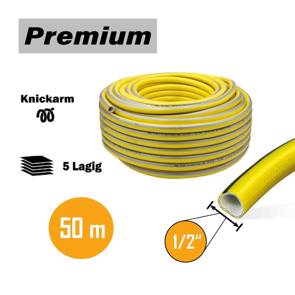 Premium Gartenschlauch 1/2` 50 m