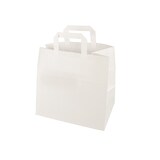 thumbnail of PAPSTAR 400 Tragetaschen, Papier 25 cm x 26 cm x 17 cm weiss mit Tragegriff