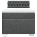 thumbnail of vidaXL Boxspringbett mit Matratze Dunkelgrau 90x200 cm Stoff