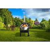 thumbnail of MF - Horno de leña exterior para pizzas y pan modelo Chef Junior negro con mesa para uso en jardín