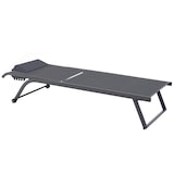 thumbnail of Lote de 2 tumbonas reclinables con ruedas grises