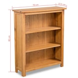 thumbnail of Helloshop26 - Étagère meuble design bibliothèque 82cm bois de chêne massif 2702020/2