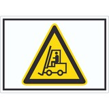 thumbnail of Vorsicht Flurförderfahrzeuge Symbol Aufkleber A3 (297x420mm)