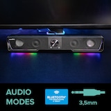 thumbnail of GRAVITY RGB Stereo Soundbar, black
