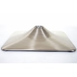 thumbnail of Set di 2 piastre per piedi Piede per sgabello da bar Sgabello da bar Sedia girevole Sedia da pranzo, rettangolare Metallo spazzolato Ø 37,5 cm