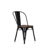 thumbnail of Stoel VANTAGGIO COMFORT W metallic zwart / zitting van echt hout hjh OFFICE