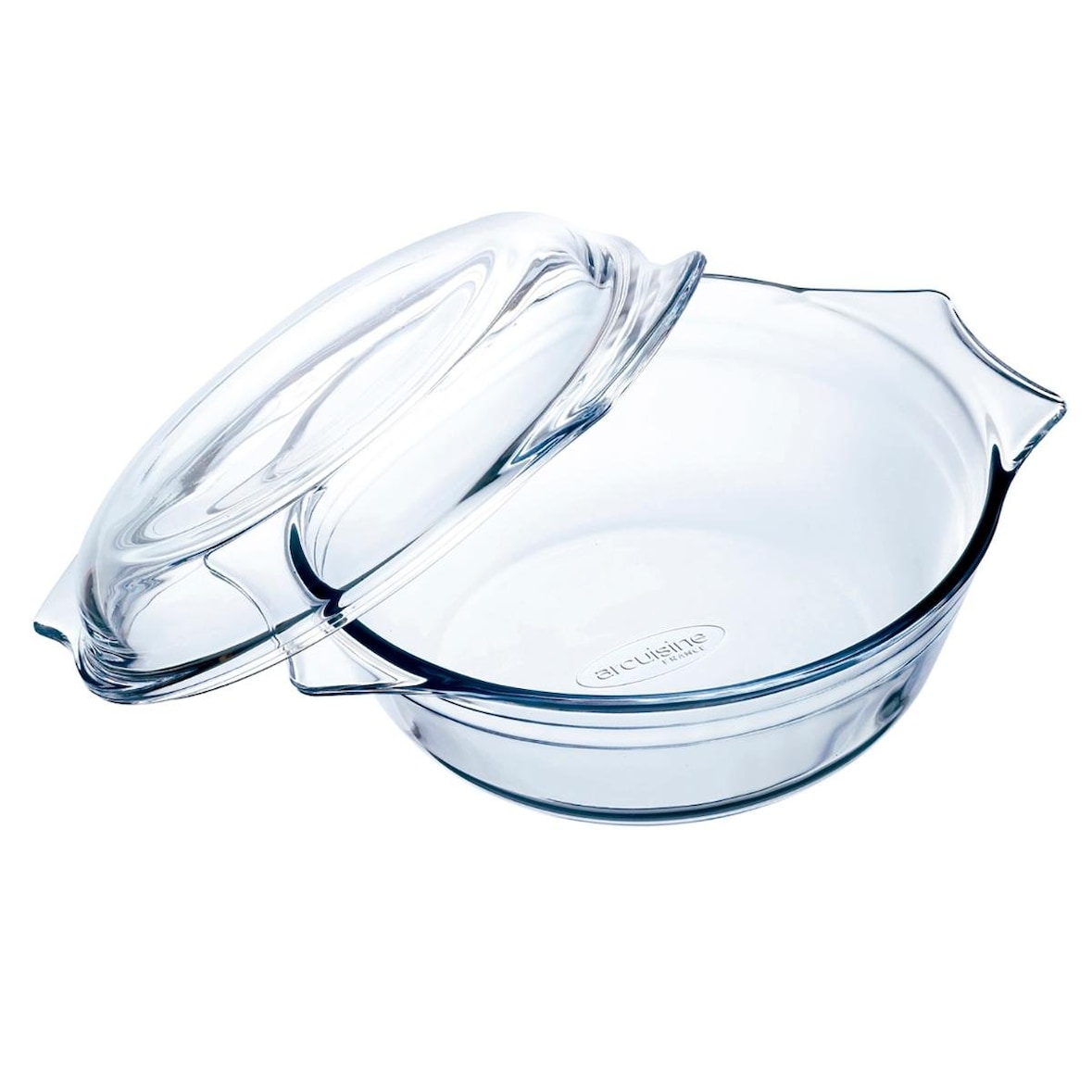 Auflaufform, Gratinform, Glas, transparent, 1.5l, Ø 20cm, rund
