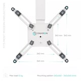 thumbnail of ONKRON Staffa Proiettore a Soffitto, Braccio Regolabile, fino a 10 kg, Inclinabile e Girevole, Supporto Proiettore K5A-W Bianca