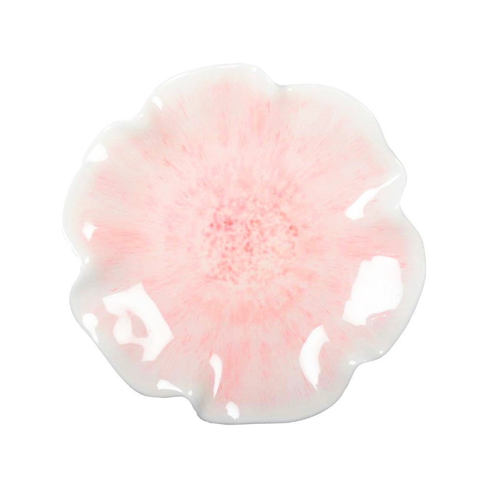 Assiette plate rose en mélamine 28x28x2.5cm - Lot de 6