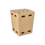 thumbnail of 100 Pommes-Frites-Boxen, Pappe `NOTPLA` 15 cm x 10,5 cm x 10,5 cm braun