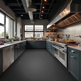 thumbnail of Suelo antideslizante gris medio/ R10 /zonas humedas/de agua/rampas/cocinas industriales/vestuarios/seguridad