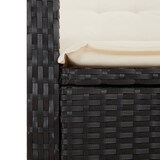thumbnail of vidaXL 7-tlg. Garten-Essgruppe mit Kissen Schwarz Poly Rattan