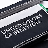 thumbnail of Benetton - 3-teiliges Bettwäsche-Set (1 Bettbezug 200 x 200 cm + 2 Kissenbezüge 80 x 80 cm), 100 % Baumwolle 200 Tc, Schwarz und Weiß