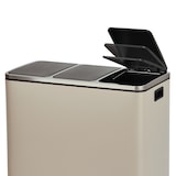 thumbnail of SVITA TM3X18 Prullenbak 54L afvalbak afvalscheiding taupe