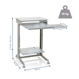thumbnail of Computertisch / Schreibtisch WORKSTATION grau hjh OFFICE